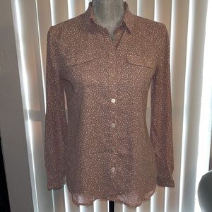 Loft Women Button Down Top Size SP
